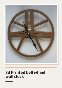 Bell Wheel Wall Clock**